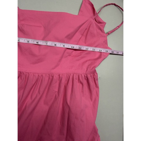 WAYF Ollie Open-Back Tiered Midi Dress. Pink.Wedding Guest/Cute Summer.Sz XS - Picture 5 of 10